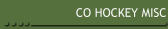 CO HOCKEY MISC